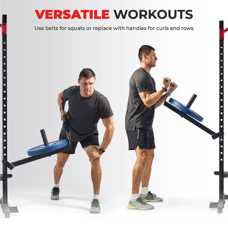 Belt Squat Attachment for Power Racks and Cages | Sunny Health and Fitness