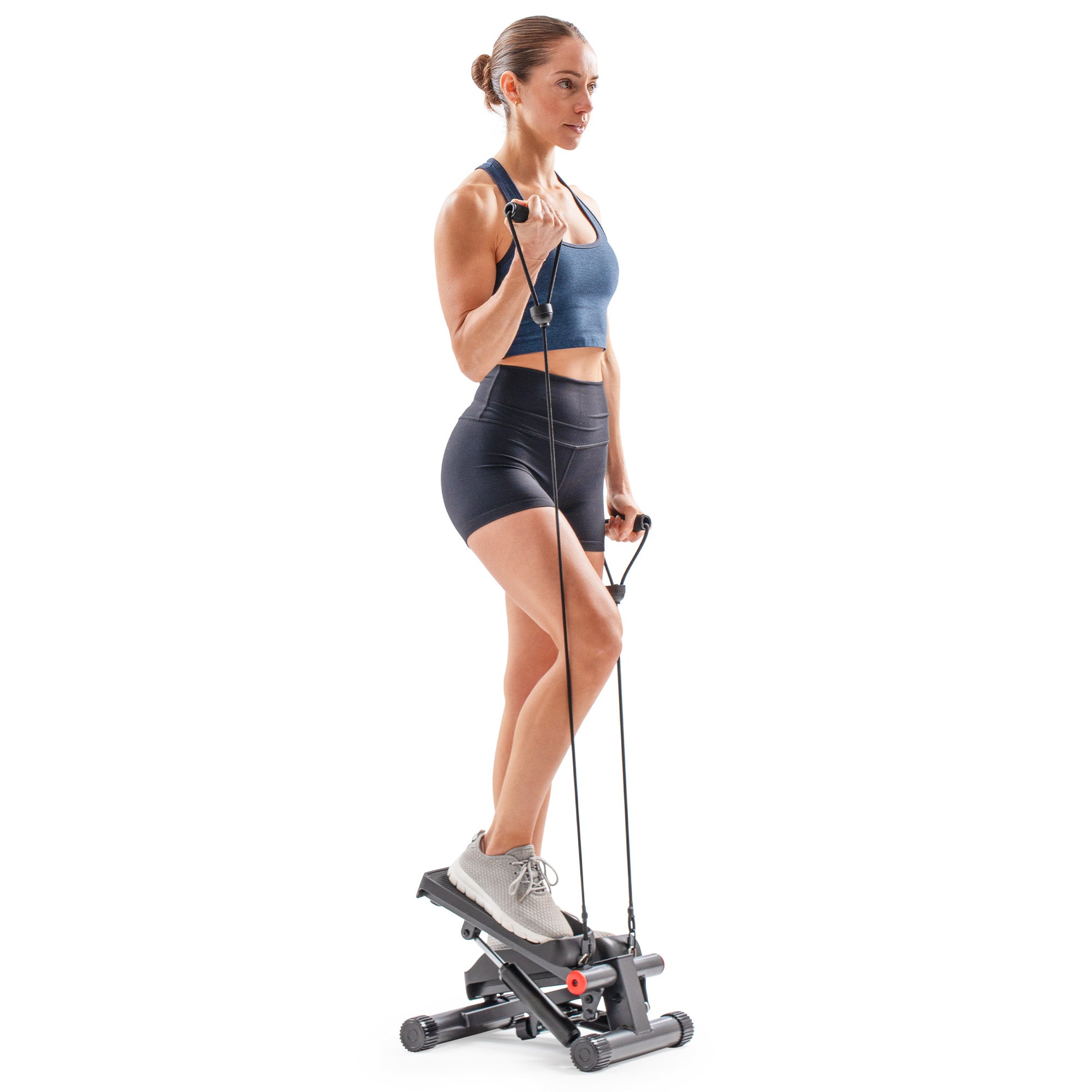 MSX STEPPER（ステッパー） Smart Fitness Compact Mini Stepper with Resistance Bands | Sunny