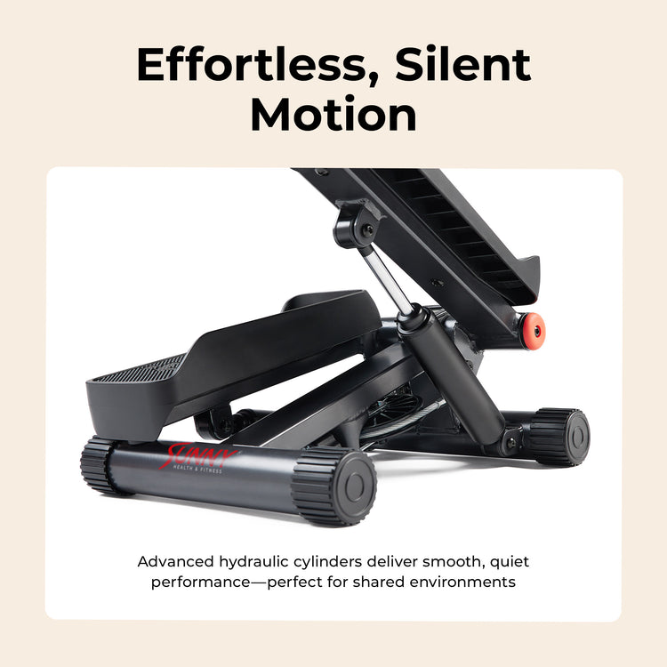Smart Fitness Compact Mini Stepper with Resistance Bands | Sunny Health & Fitness