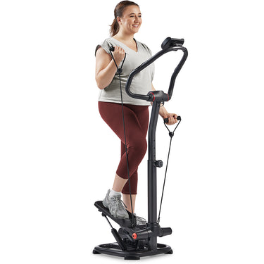 Smart Heavy Duty Power Stepper with Handlebar and Resistance Bands ...