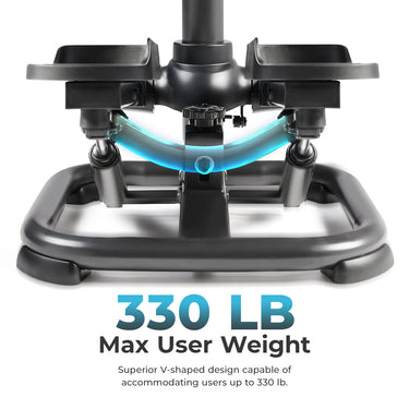 Smart Heavy Duty Power Stepper with Handlebar and Resistance Bands ...