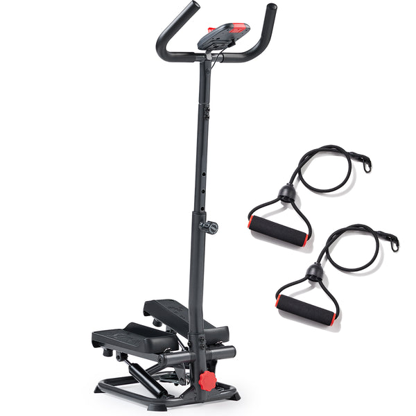 Smart Advanced Stair Exercise Stepper with Handlebar and Resistance Bands