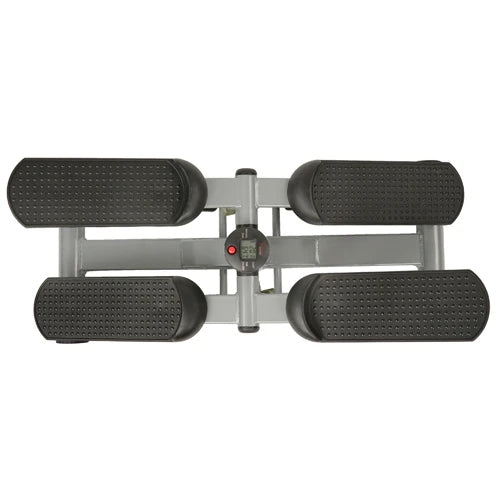 Dual Sided | Experience a low-impact, lower body workout with an instructor, friend, or loved one as you step onto the textured foot plates. This up and down step motion stepper machine is low impact and very soft on the joints, letting you work out longer and harder reducing the discomfort.