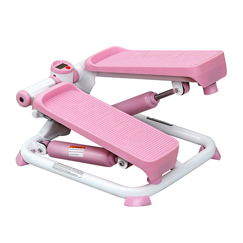 STURDY DESIGN | Expert engineering and quality materials enables the Pink Exercise Stair Stepper to feature a max user weight of 220 LB.