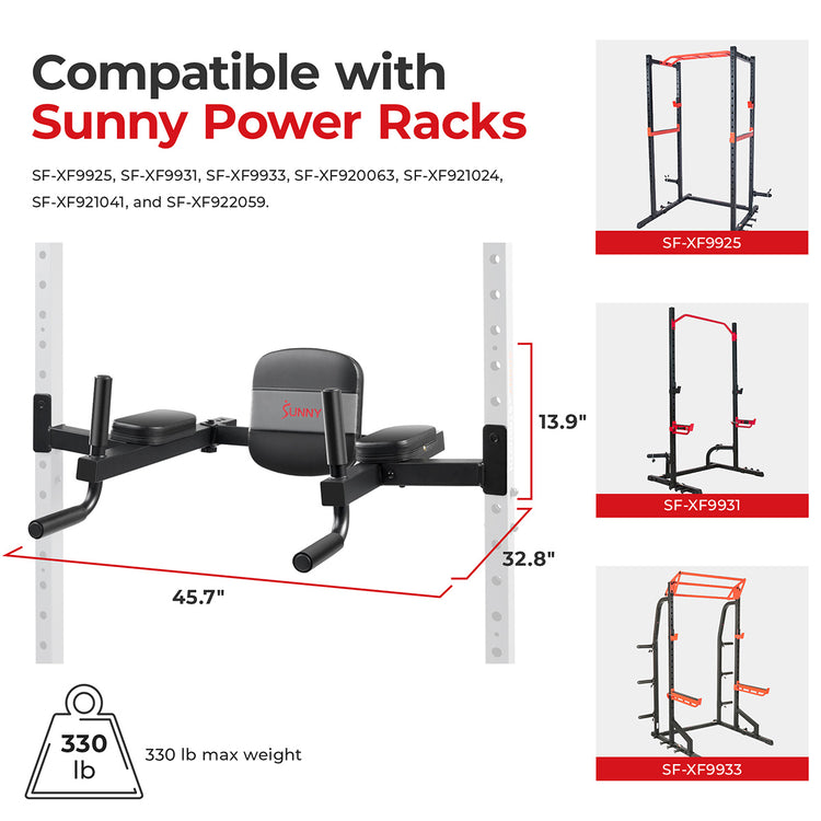 Adjustable Multi-Function Dip Station & Core Workout Attachment