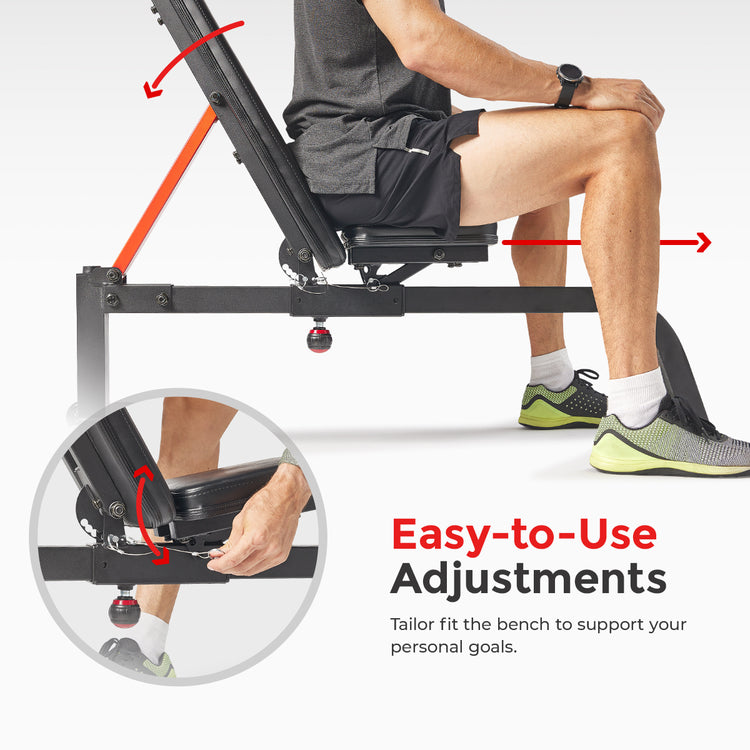 Advanced Adjustable Multifunction Weight Bench | Sunny Health & Fitness ...