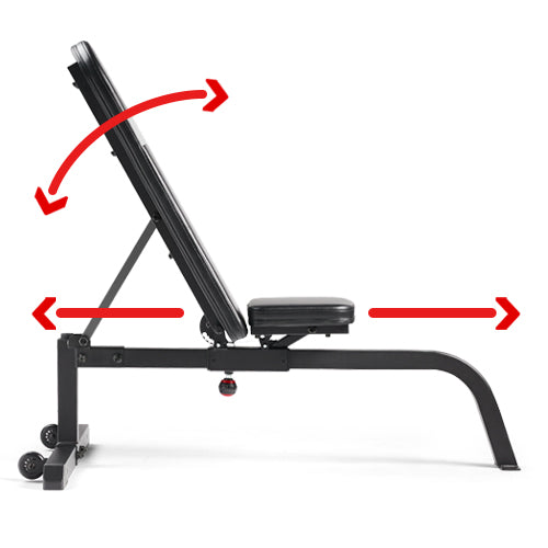 Incline Adjustable | Effortlessly adjust the incline level with the adjustable bench. Target different muscle groups and intensify your workouts without disruption.