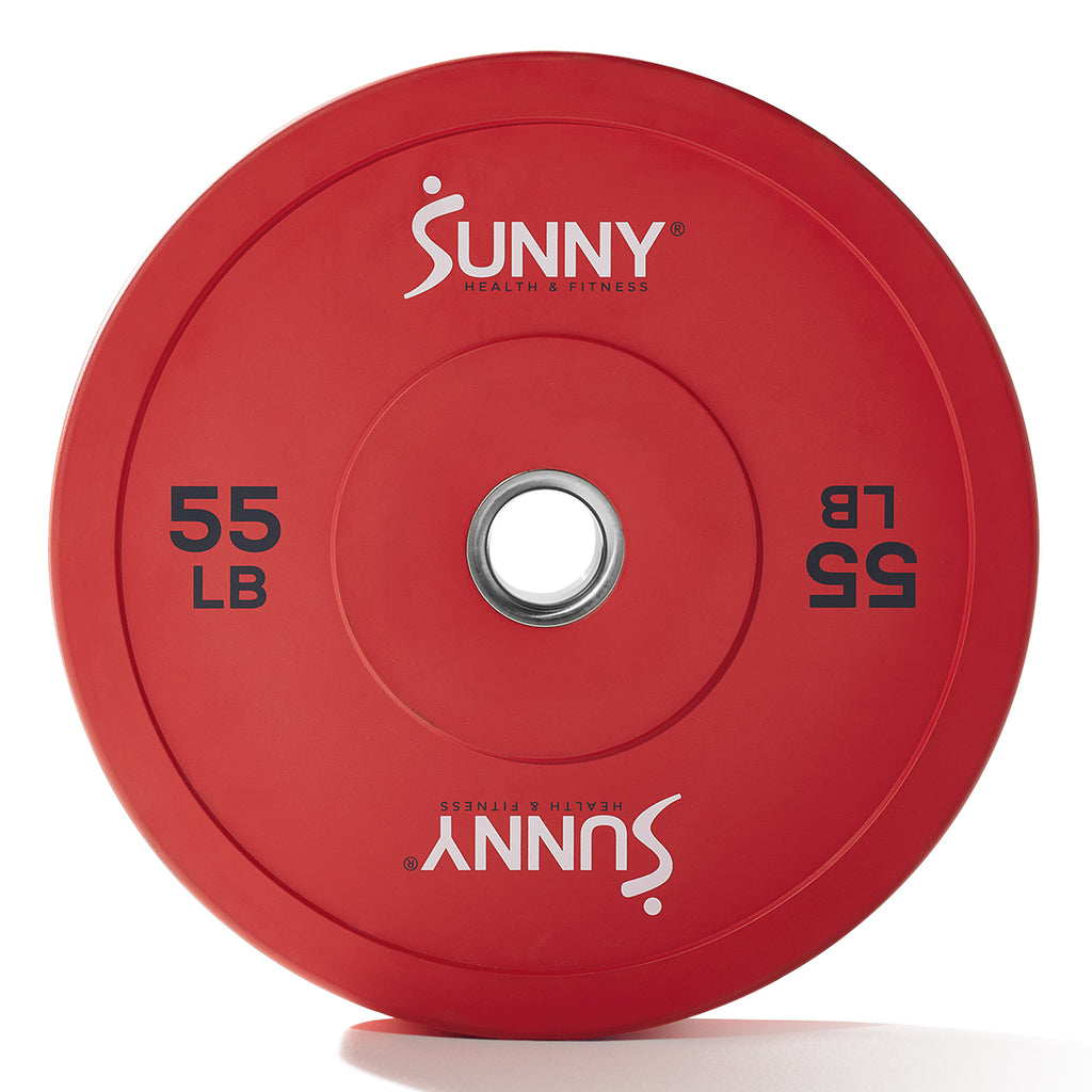 Sunny Strength® Elite 2-inch Rubber Olympic Weight Plates 10 - 55 LBS - Sunny Health & Fitness