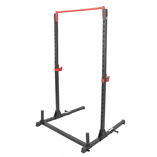 STANDARD FIT | The Sunny Health & Fitness SF-XF920063 Essential Series Squat Rack will fit any standard Olympic sized barbell.