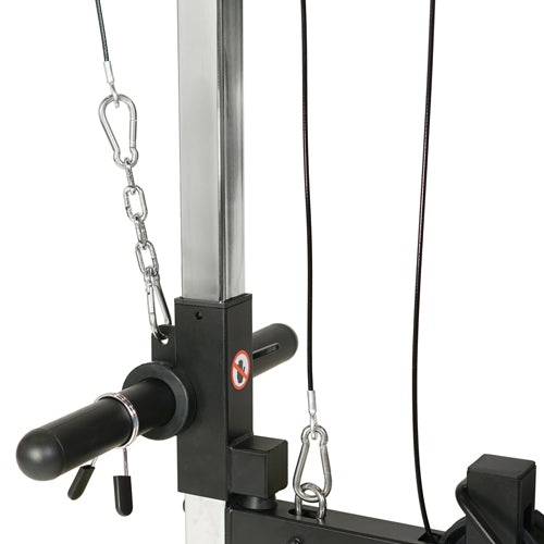 ADJUSTABLE RESISTANCE | Use as a counterweight with any sized weight plates for just the right type of strength workout you are looking for to make your gains.