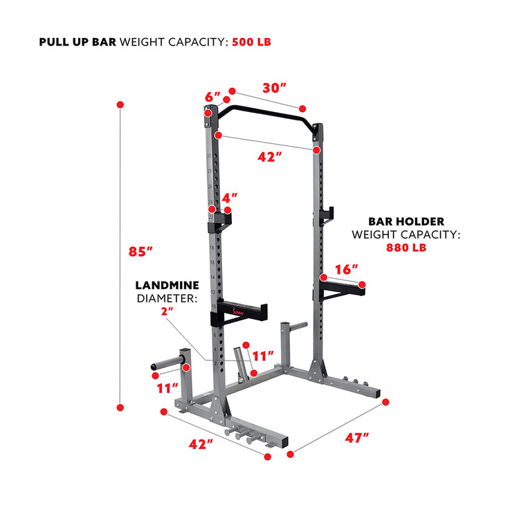 Exercise Squat Rack w/ High Weight Capacity Sunny Sunny Health