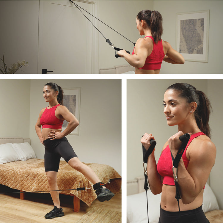 Resistance Tube Set 10-50 lbs Sunny Health Fitness Sunny