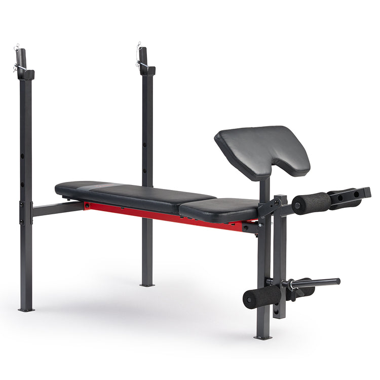 Leg Incline Bench Adjustable Standard Incline Weight Bench with Leg Developer and ...