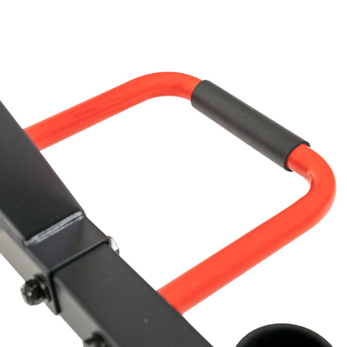 NON-SLIP TRANSPORTATION HANDLE | Designed for convenience and easy mobility. The ultra-durable handlebar on the back of the unit allows you to lift and maneuver your rack effortlessly.   *For your safety, please empty rack before moving