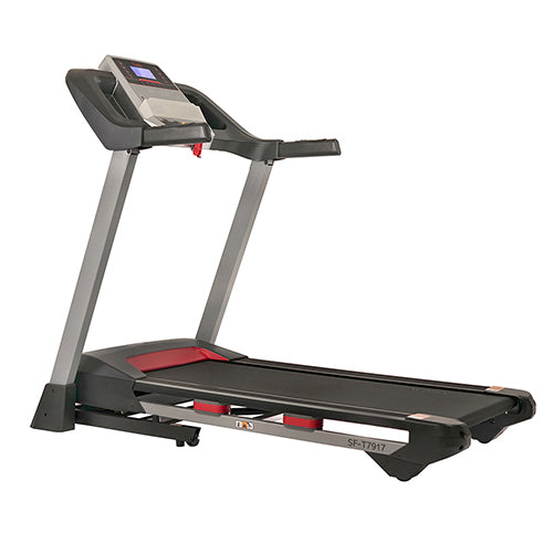 SPACIOUS RUNNING DECK | Exercise comfortably on the spacious (52L x 19W in) treadmill deck. Designed for vigorous and long-lasting workouts, this incline treadmill supports up to 265 lb. 