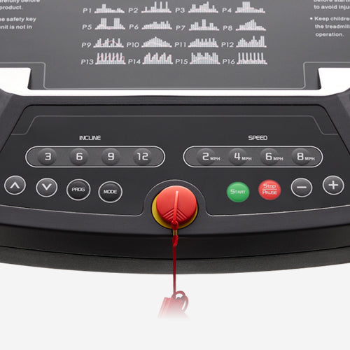 Treadmill Speed Button Energy Flex Motorized Auto Incline Smart Treadmill with Extra Shock ...