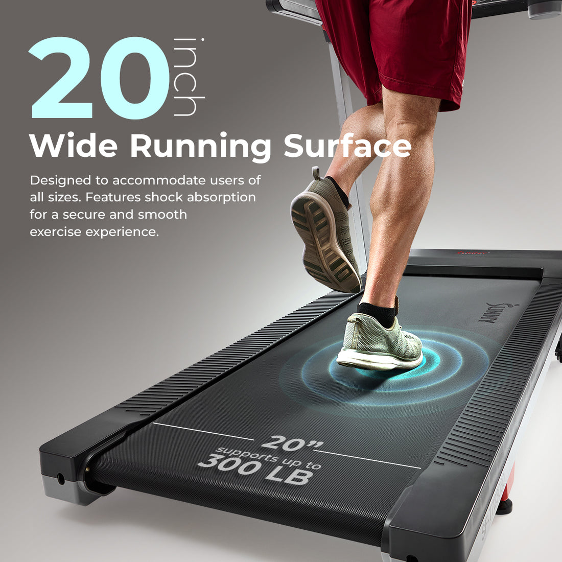Thread Mill Running Premium Foldable Auto Incline Smart Treadmill with 20