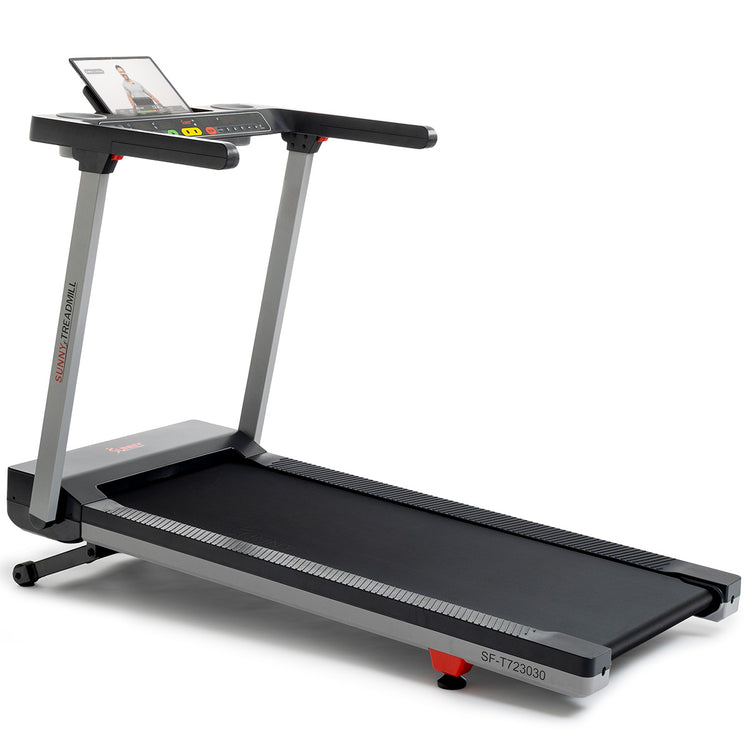 Premium Foldable Auto Incline Smart Treadmill with 20" Running Deck - Sunny Health & Fitness