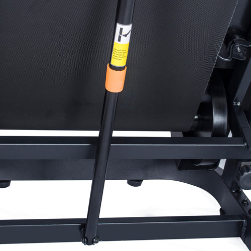 SOFT DROP SYSTEM | The soft-drop hydraulic mechanism on the Sunny treadmills is a great feature that allows the deck to gently lower itself to the floor. The soft drop hydraulic mechanism assures safe, hands free unfolding. 