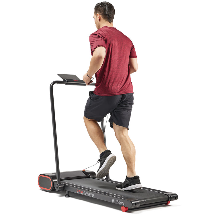 SMART REMINDER | This compact indoor treadmill is programmed to remind you when your treadmill needs more lubrication. Extend the lifespan of your treadmill, once the machine reaches 188 miles, an alarm will notify you to lubricate the running belt (lubricant oil comes included).