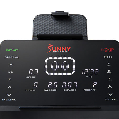 Advanced LED Display | Clear, easy-to-read screen tracks time, speed, distance, calories, and incline.
