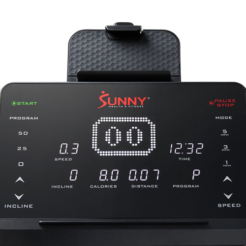 Advance Digital Display | Beautiful and easy to read LED digital display monitor allows easy tracking of Time, Speed, Caloric burn, & Incline levels.