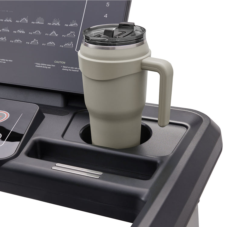 Ultimate Convenience | Enjoy two cup holders, a display holder for your devices, and a USB charging port to keep your gadgets powered up during workouts.