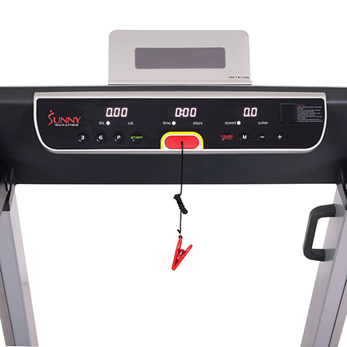 DIGITAL MONITOR | LCD monitor displays your speed, time, distance, calories burned, pulse and steps. The treadmill will also release a lubrication reminder every 188 miles for easier maintenance. 