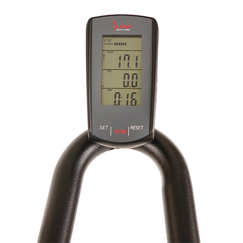 PERFORMANCE MONITOR | The robust multifunctional digital display records speed, average speed, max speed, cadence, average cadence, max cadence, distance, calories, race, and time. Measure your cadence using the RPM function on the monitor.