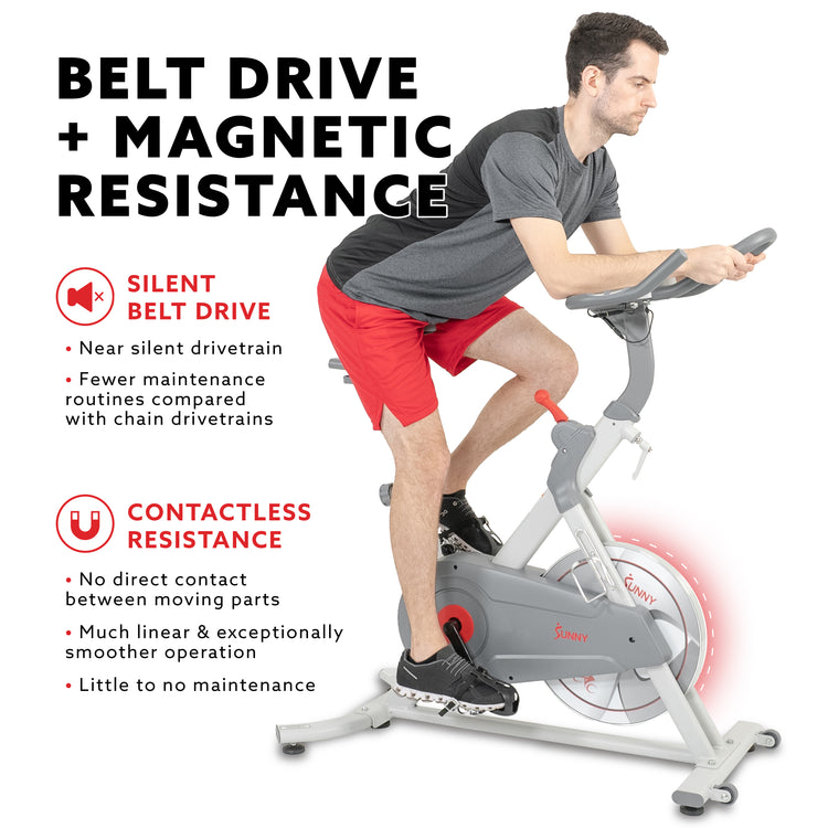 Pro Lite Indoor Cycling Bike Belt Drive Sunny Health Fitness