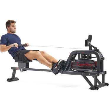 Smart Obsidian Surge Water Rower | Sunny Rowing Machine | Sunny Health ...