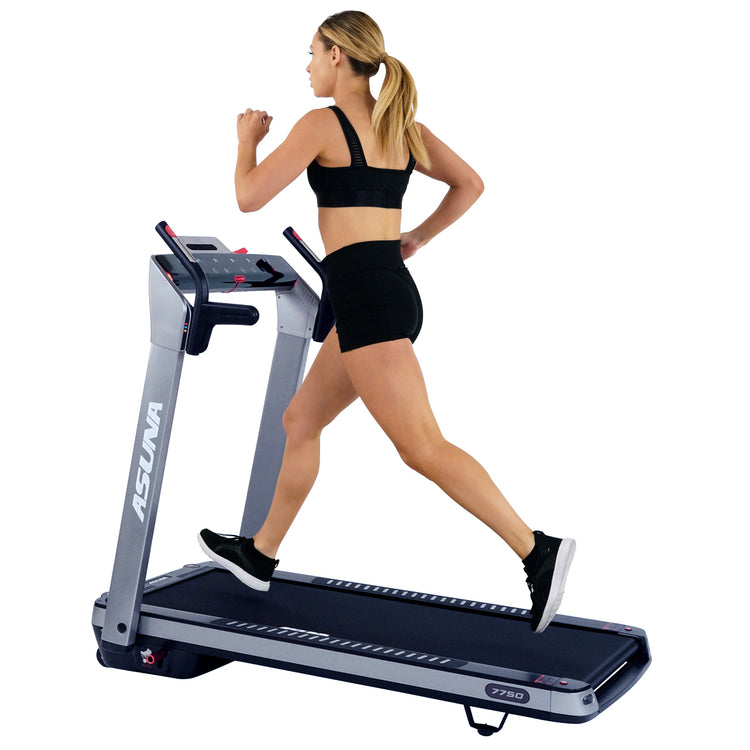 SpaceFlex Running Treadmill w/ Auto Incline, Foldable Wide Deck