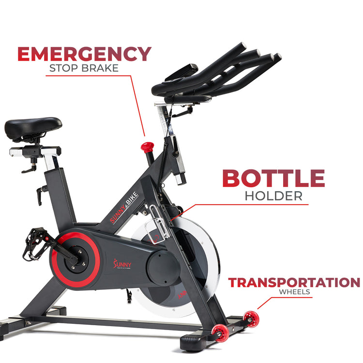 Premium Indoor Cycling Smart Stationary Bike with Exclusive SunnyFit® App Enhanced Bluetooth Connectivity