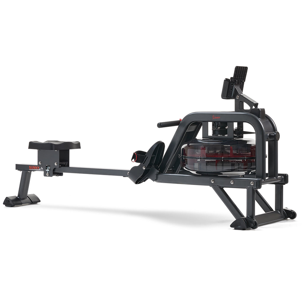 Premium Smart Obsidian Surge 500 m Water Rowing Machine - Sunny Health & Fitness