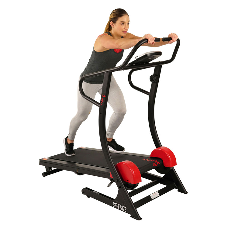 Manual Treadmill 300 lb Capacity w/ Adjustable Incline