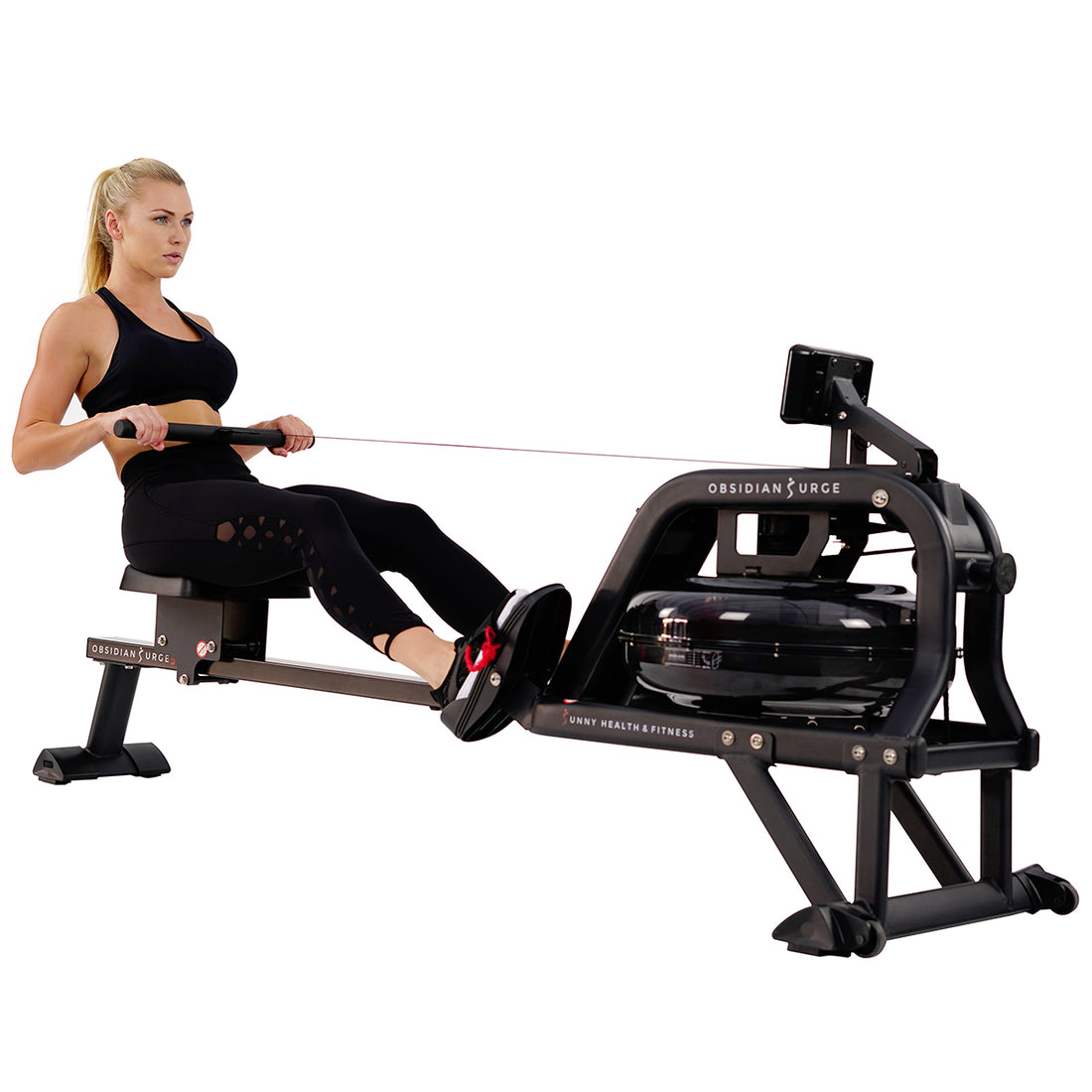 Omega Rowing Machine Water Rowing Machine | Obsidian Surge | Free Shipping | Sunny Health ...