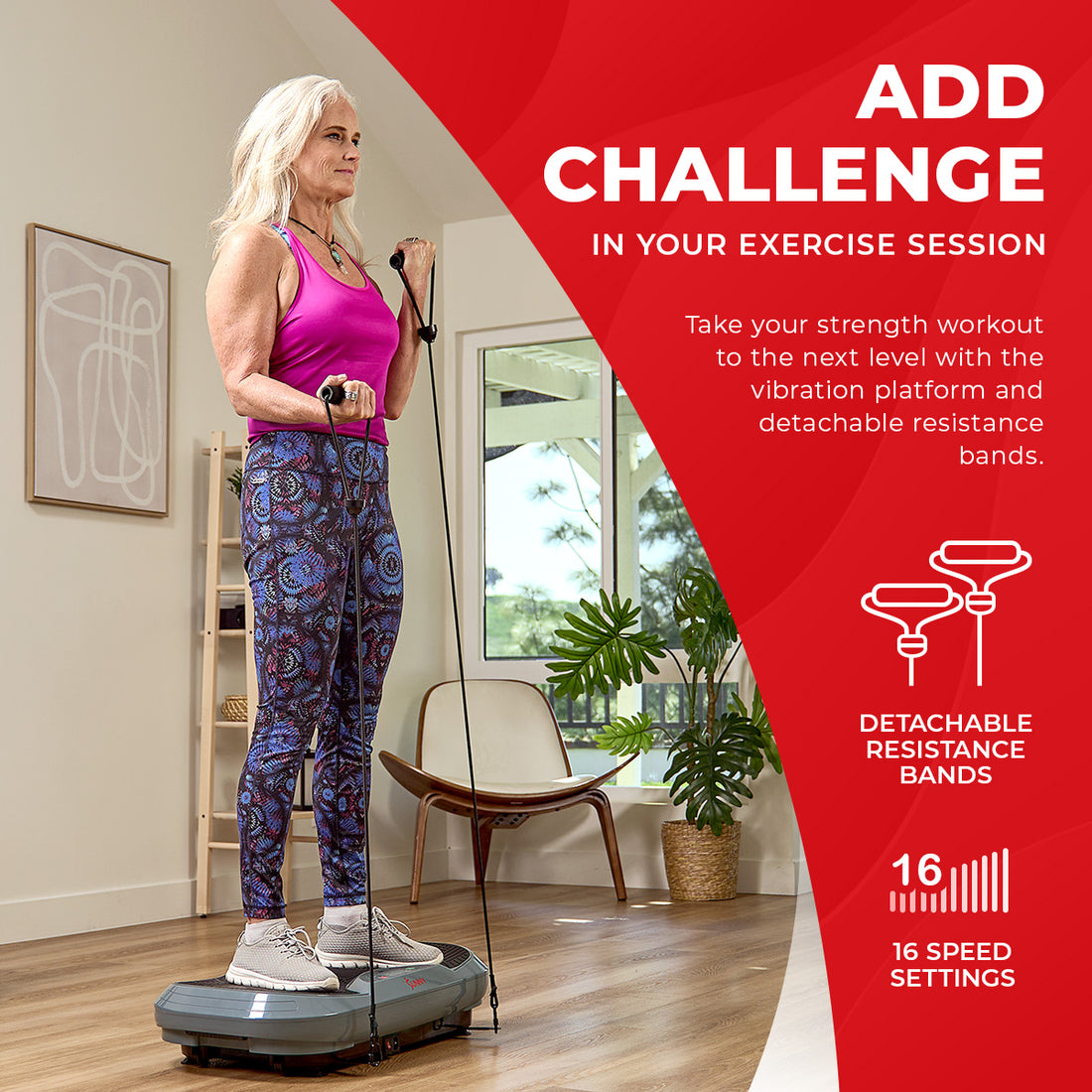 3D Vibration Platform Sunny Health and Fitness