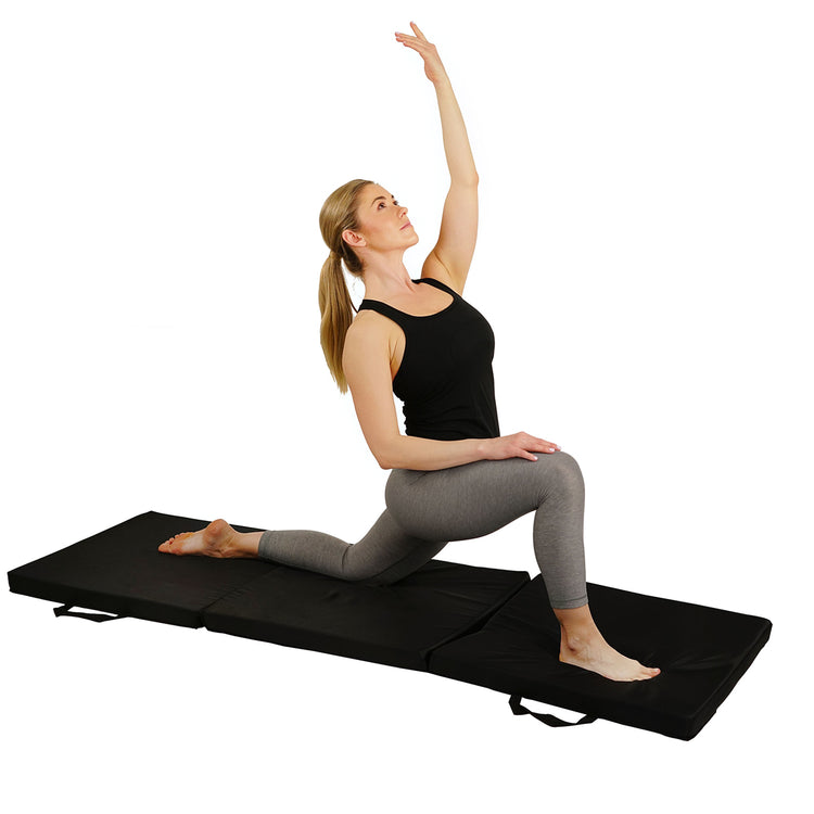 Tri Fold Exercise Mat - Thick Gymnastics Folding Mat
