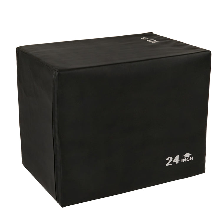 Foam Plyo Box, 440 lb Weight Capacity w/ 3 in 1 Height Adjustment - 30"/24"/20"