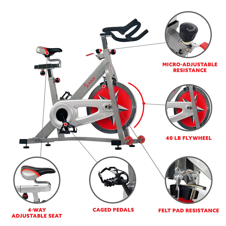 Exercise Bike Model SF-B901 with 40 LB Flywheel Chain Drive