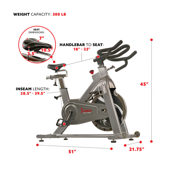 Commercial Exercise Bike Chain Drive Indoor Cycling