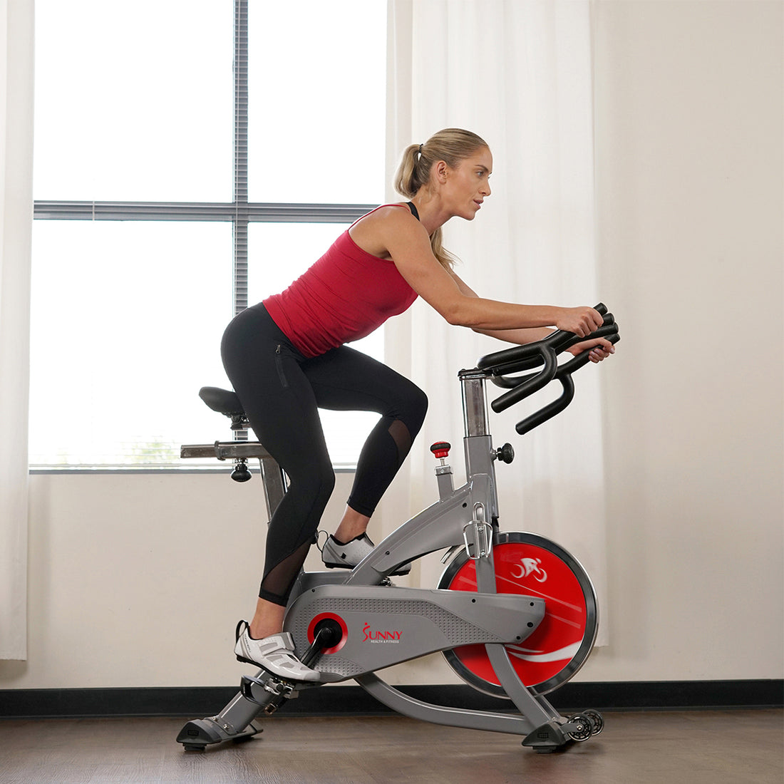 AeroPro Exercise Bike for Indoor Cycling | Sunny Health and Fitness