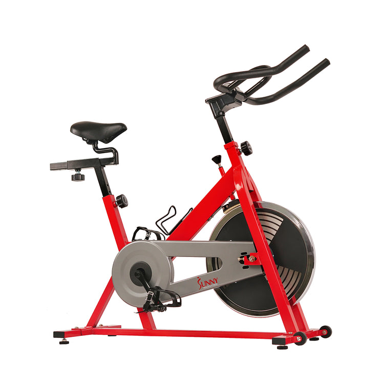 Red Chain Drive Indoor Cycling Exercise Bike Trainer