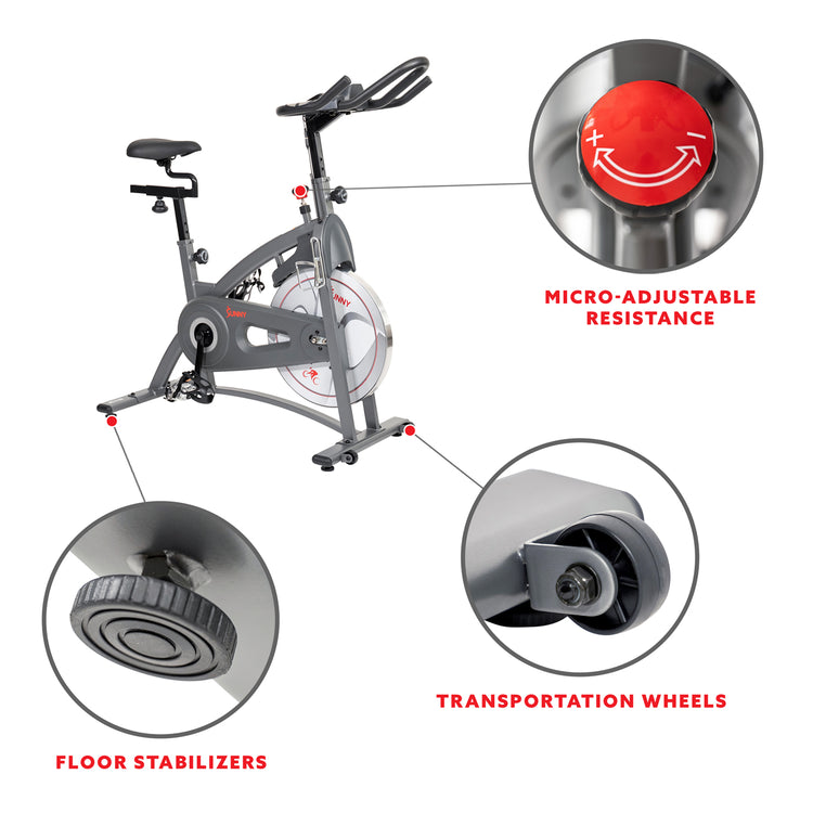 Endurance Belt Drive Magnetic Indoor Exercise Cycle Bike