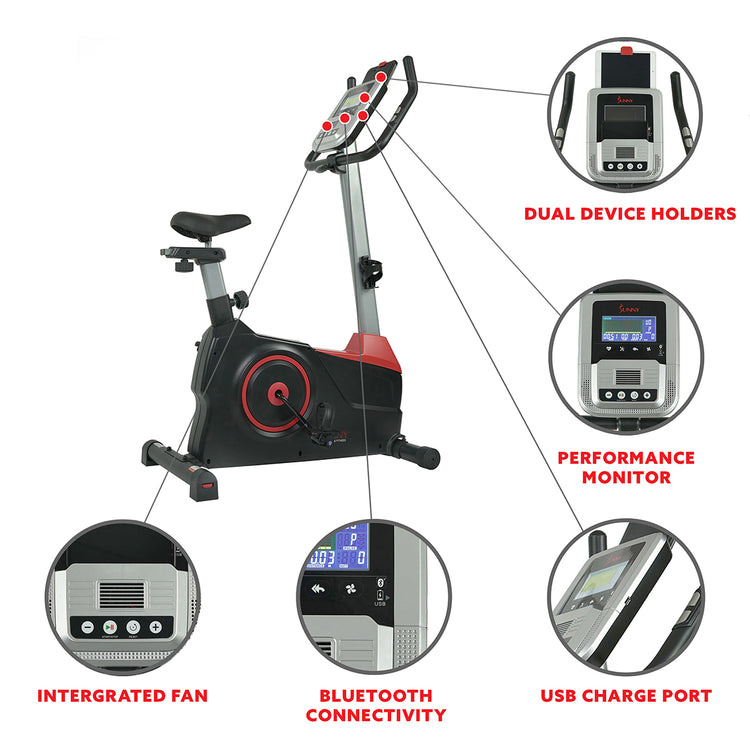 Evo-Fit Stationary Upright Bike with 24 Level Electro-Magnetic