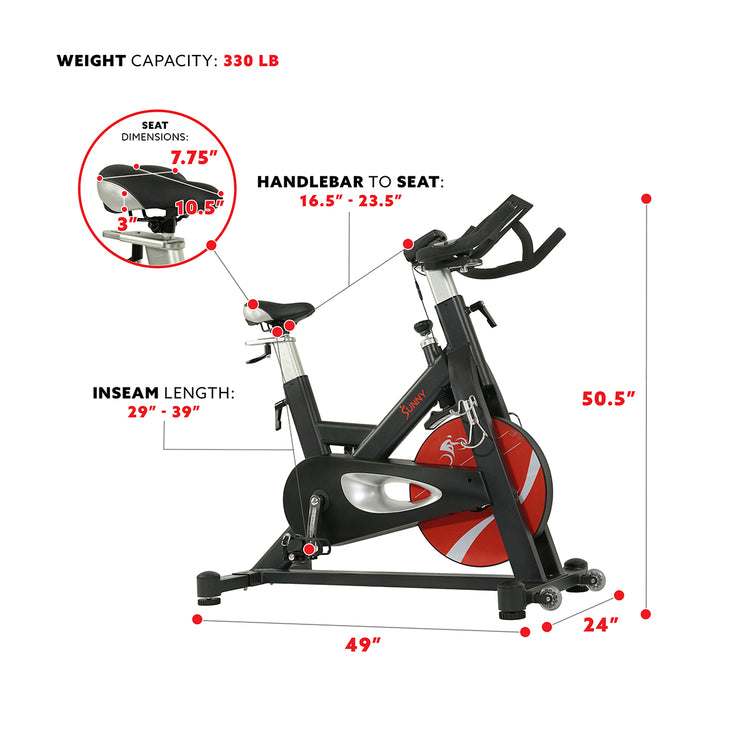 Sunny Health & Fitness Pro II Magnetic Indoor Cycling Bike – Iron Life USA