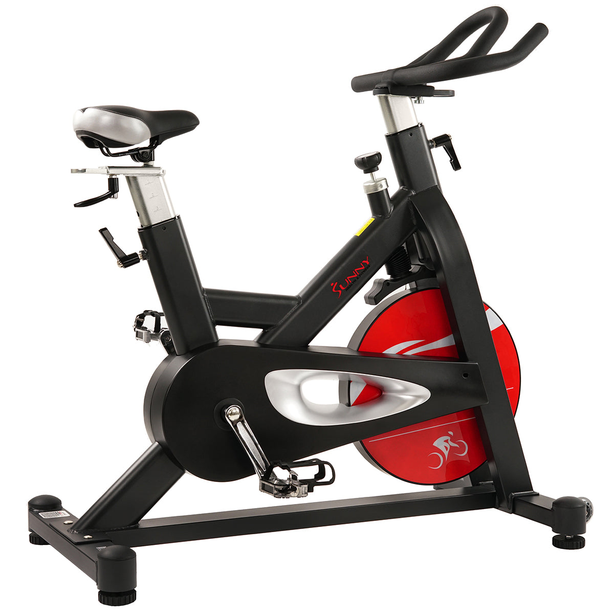 Indoor Cycling Bike Magnetic Belt Drive w/ High Weight Capacity and De