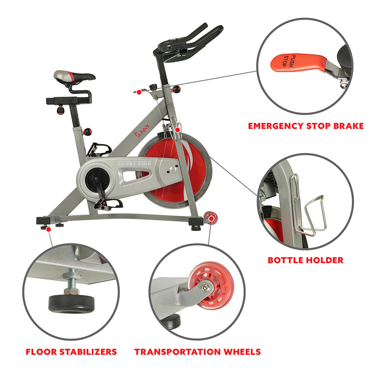 Fitness Pro II Stationary Pro Fit Bike, Sunny Health & Fitness