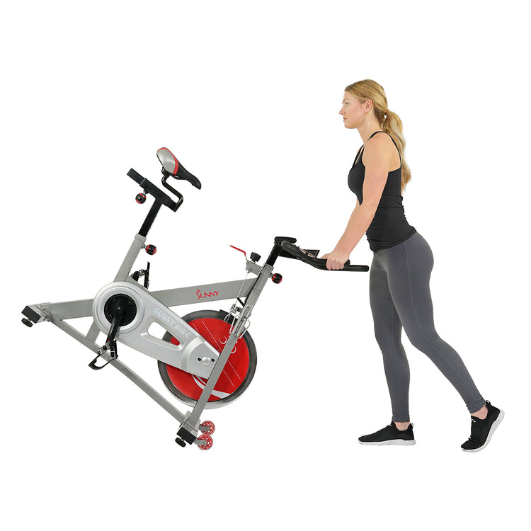 Sunny Health & Fitness Pro II Indoor Cycling Bike with Device Mount
