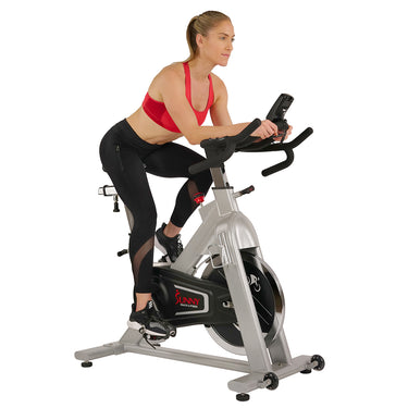 Belt Drive Exercise Bike with Cadence Sensor | Sunny Health and Fitness